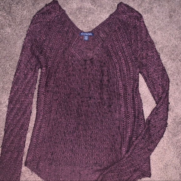 Purple/Maroon American Eagle sweater - Picture 1 of 3